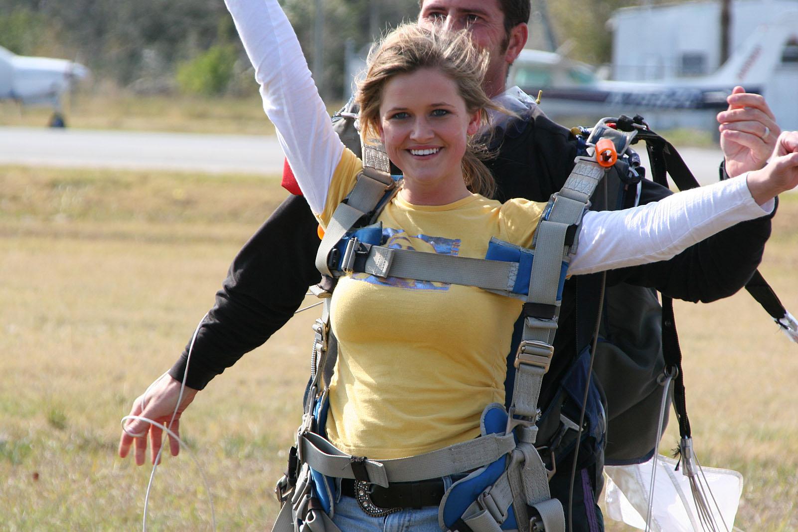 Pictures of Samantha Gauge and Brooke Skye going sky diving #53558248