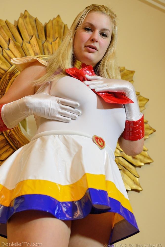 Pictures of Danielle FTV taking a shower before dressing as Sailor Moon #53969764