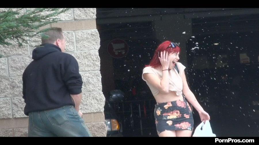 Redhead teen Sasha Sweet gets wet #60752783