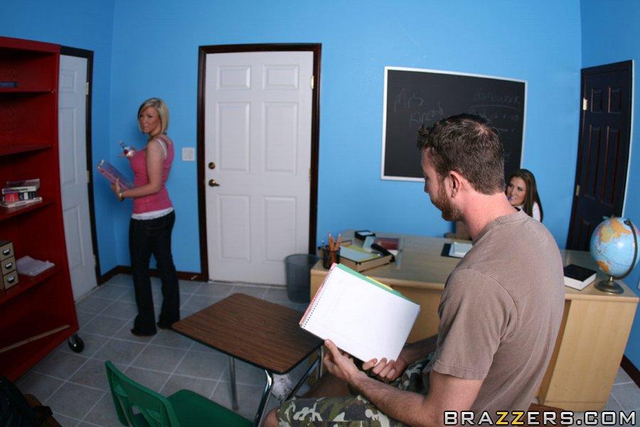 Busty teacher Austin Kincaid disciplines her student with sex #53371080