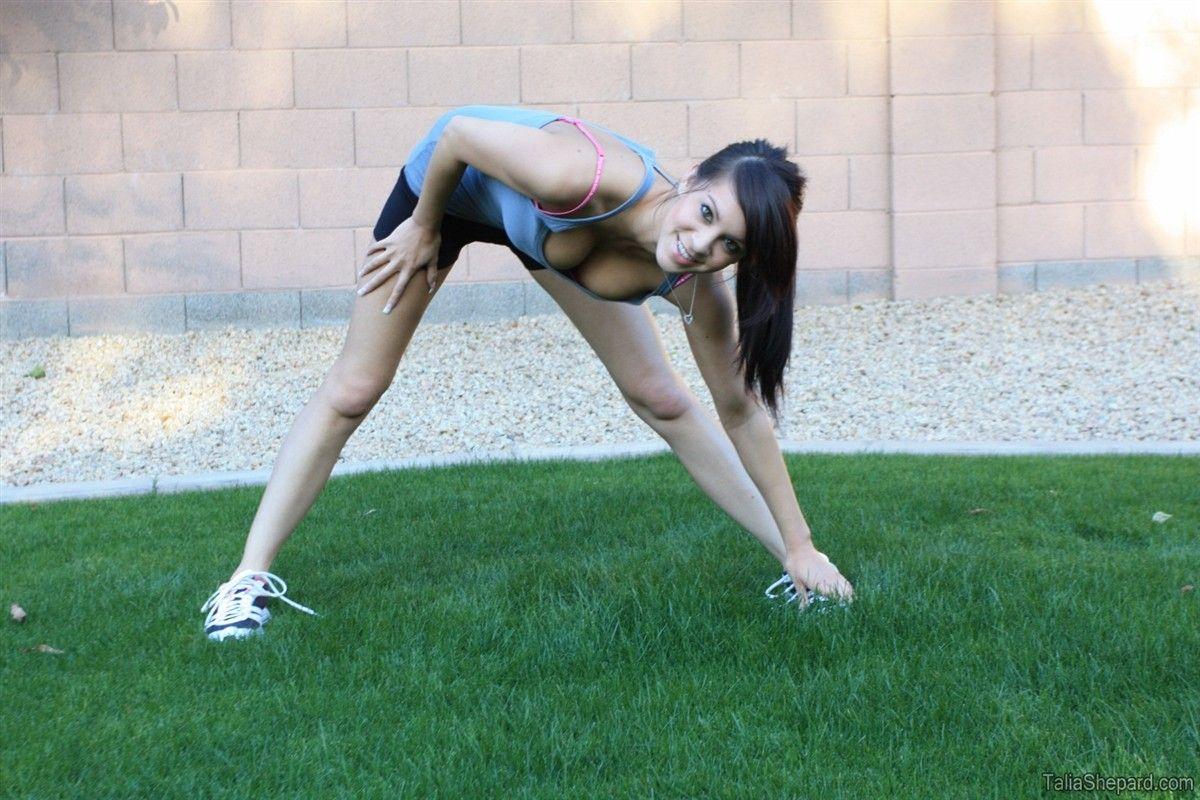 Pictures of Talia Shepard stripping in the back yard #60049138