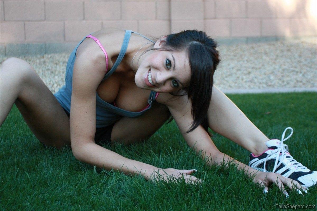 Pictures of Talia Shepard stripping in the back yard #60049168
