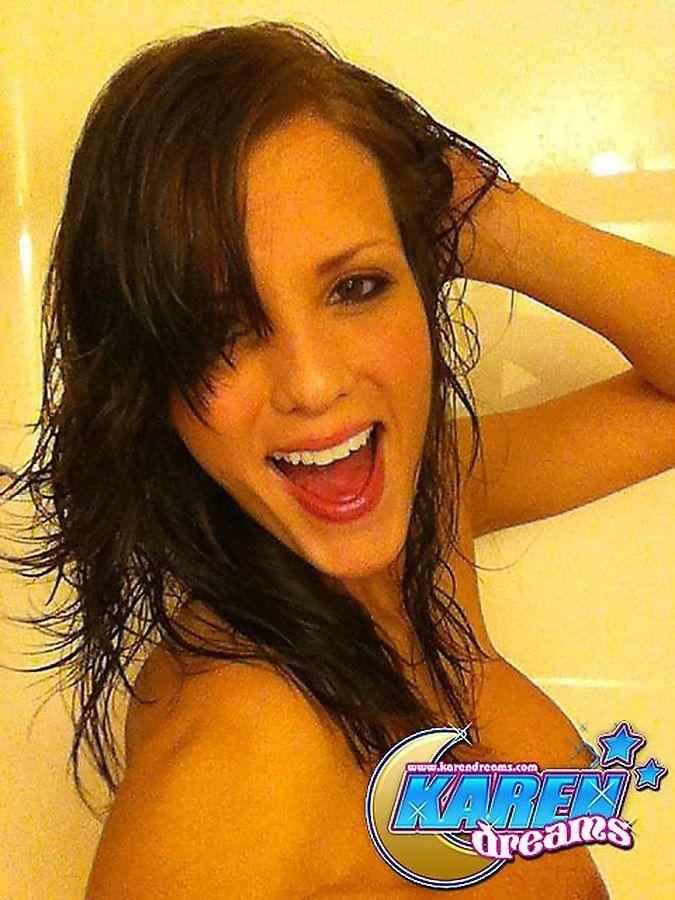 Pictures of teen cutie Karen Dreams getting all wet in the shower #57994790