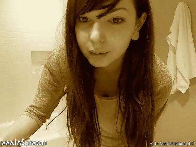 Ivy Snow leaves nothing to imagination after her self shot sepia shower show