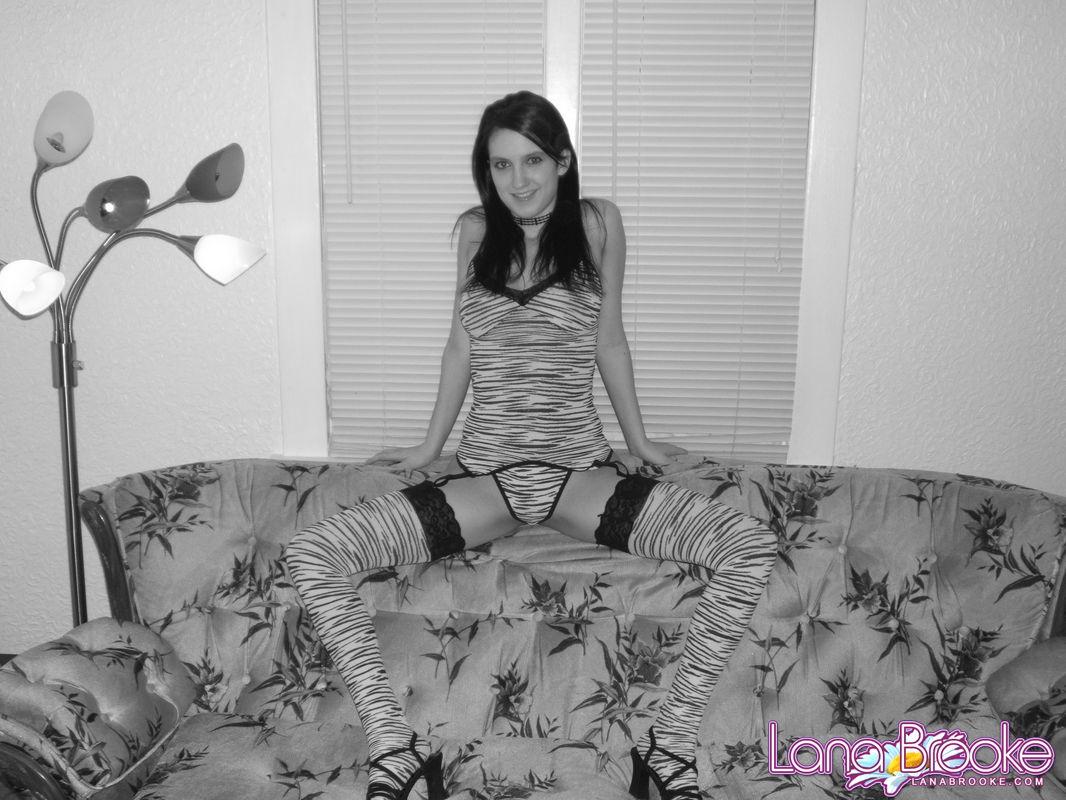 Pictures of Lana Brooke having fun on the couch #58813564