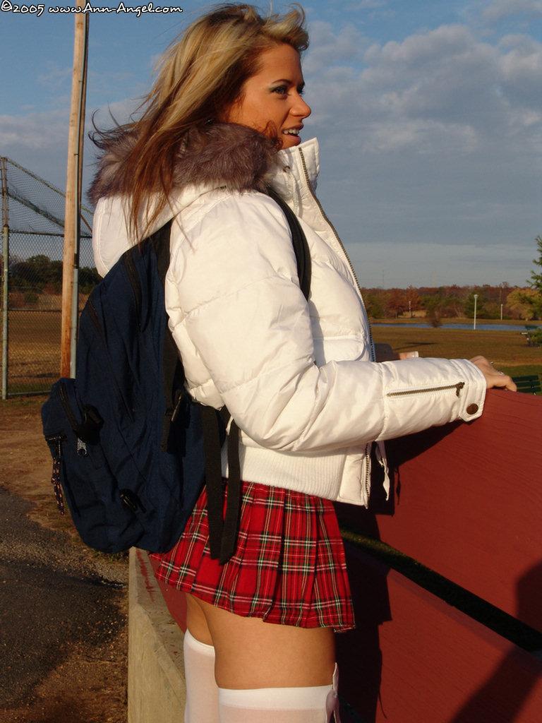 Pictures of Ann Angel flashing on the playground after school #53216394