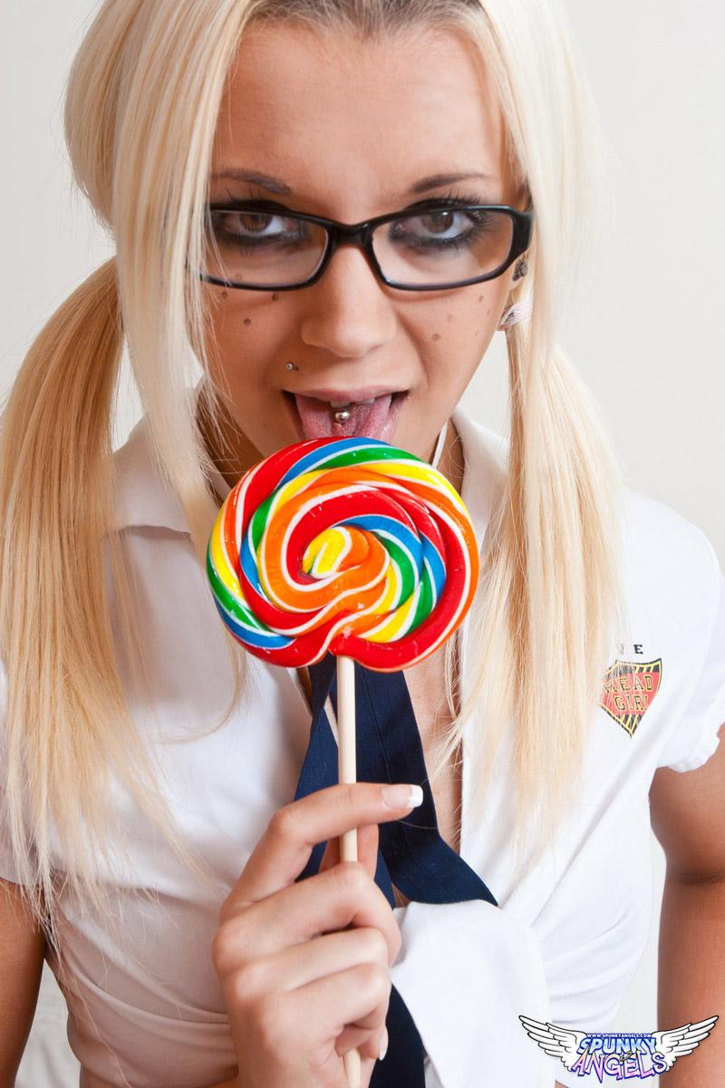 Pictures of Stacey Rocks sucking something hard after class #59999379