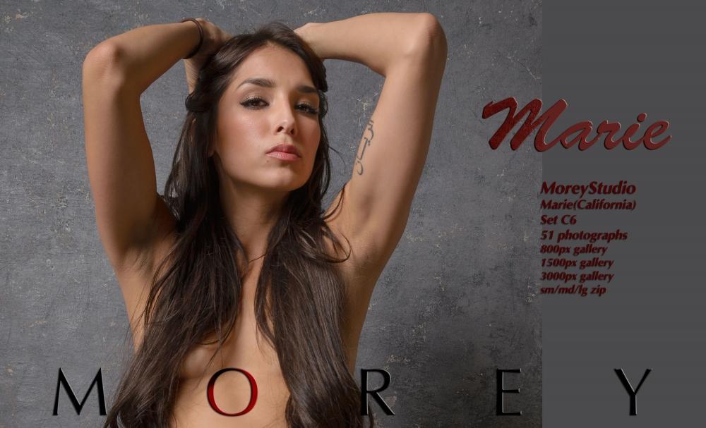 La ragazza bruna Marie mostra il suo bel corpo nudo in studio
 #60621644