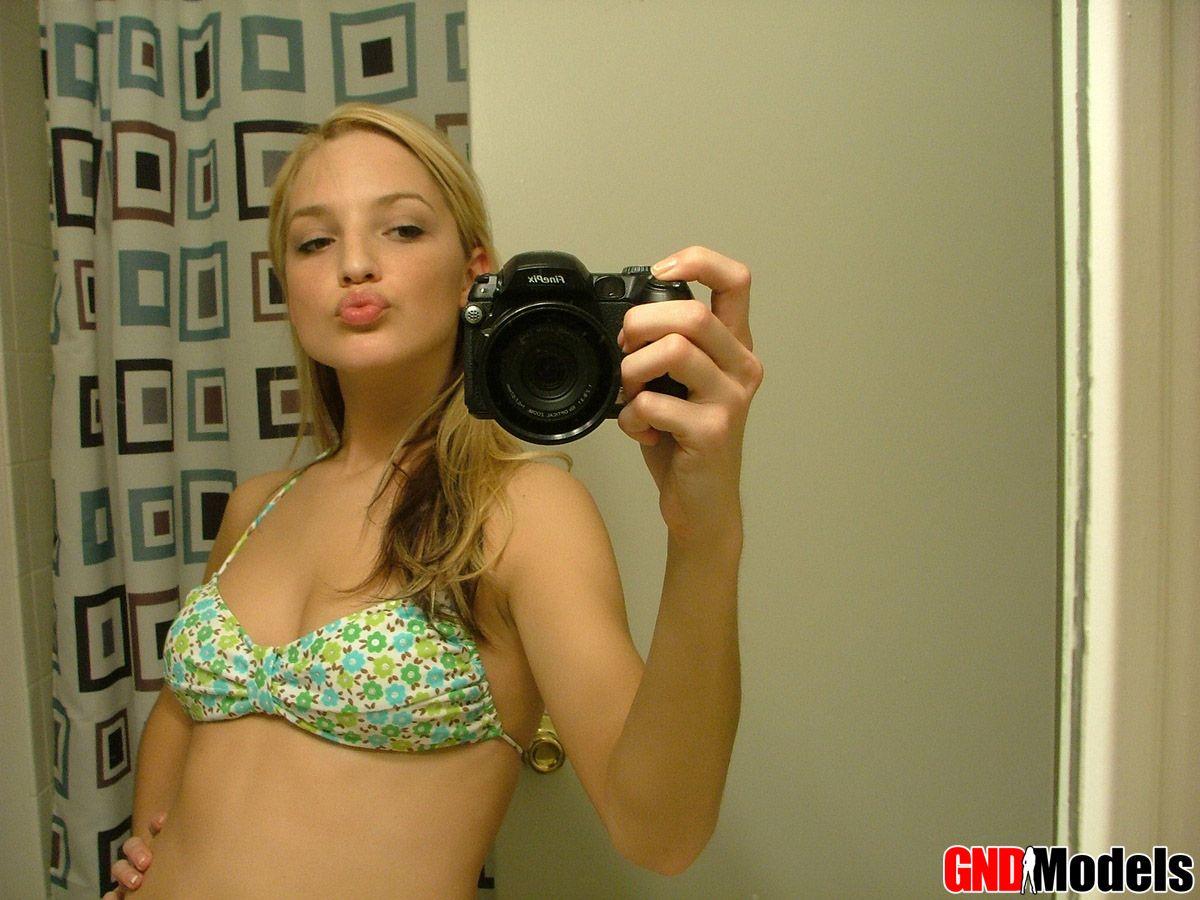 Pictures of a super-hot blonde amateur taking pics of herself #60504971