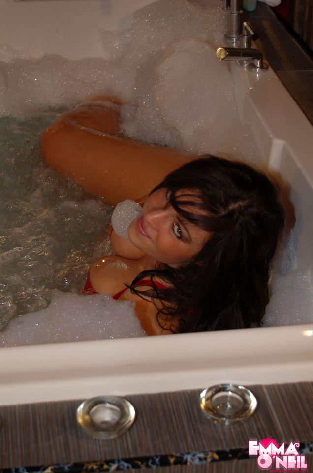 Pictures of teen babe Emma O'Neil soaping up her hot body #54257481