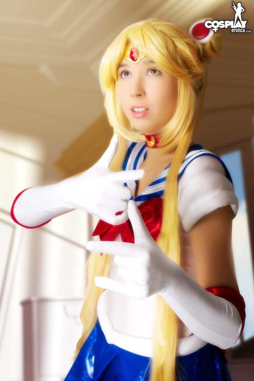 Cosplay girl Stacy is fighting evil by moonlight #60007705