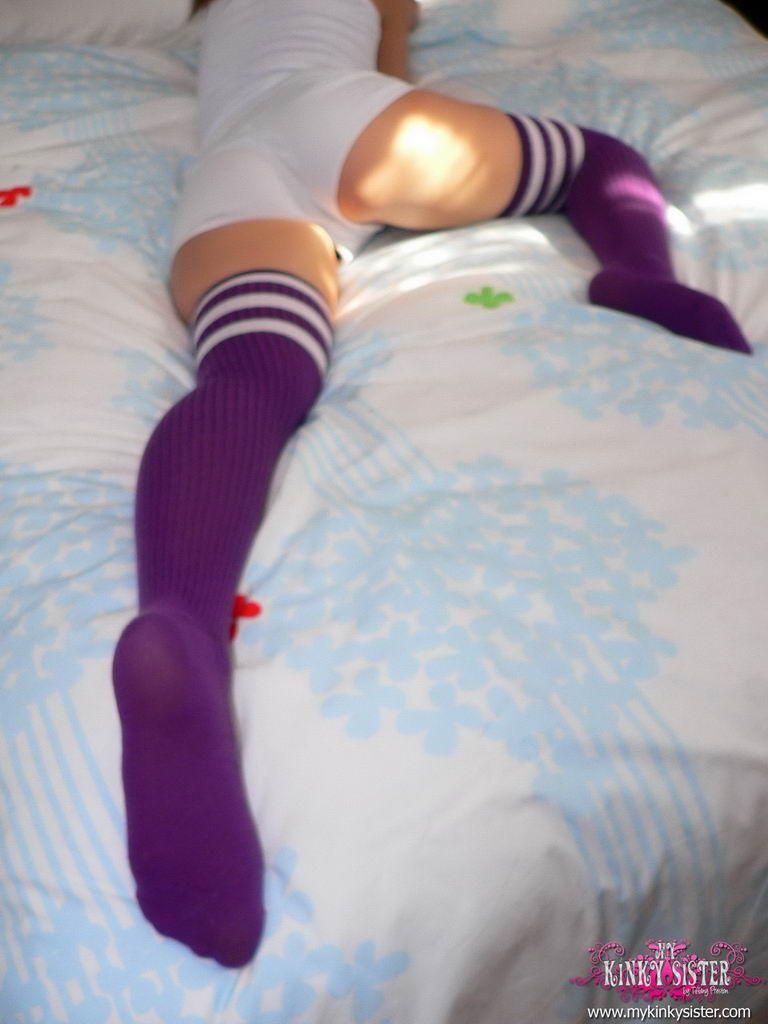 Pictures of Brittany Preston teasing in long socks #53540108