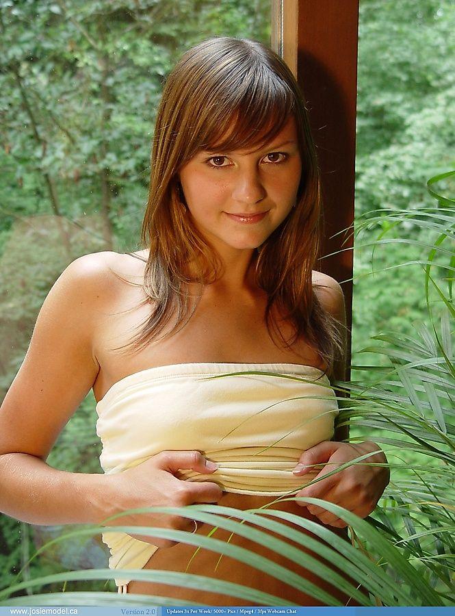 Pictures of Josie Model showing her perky teen titties #55666742