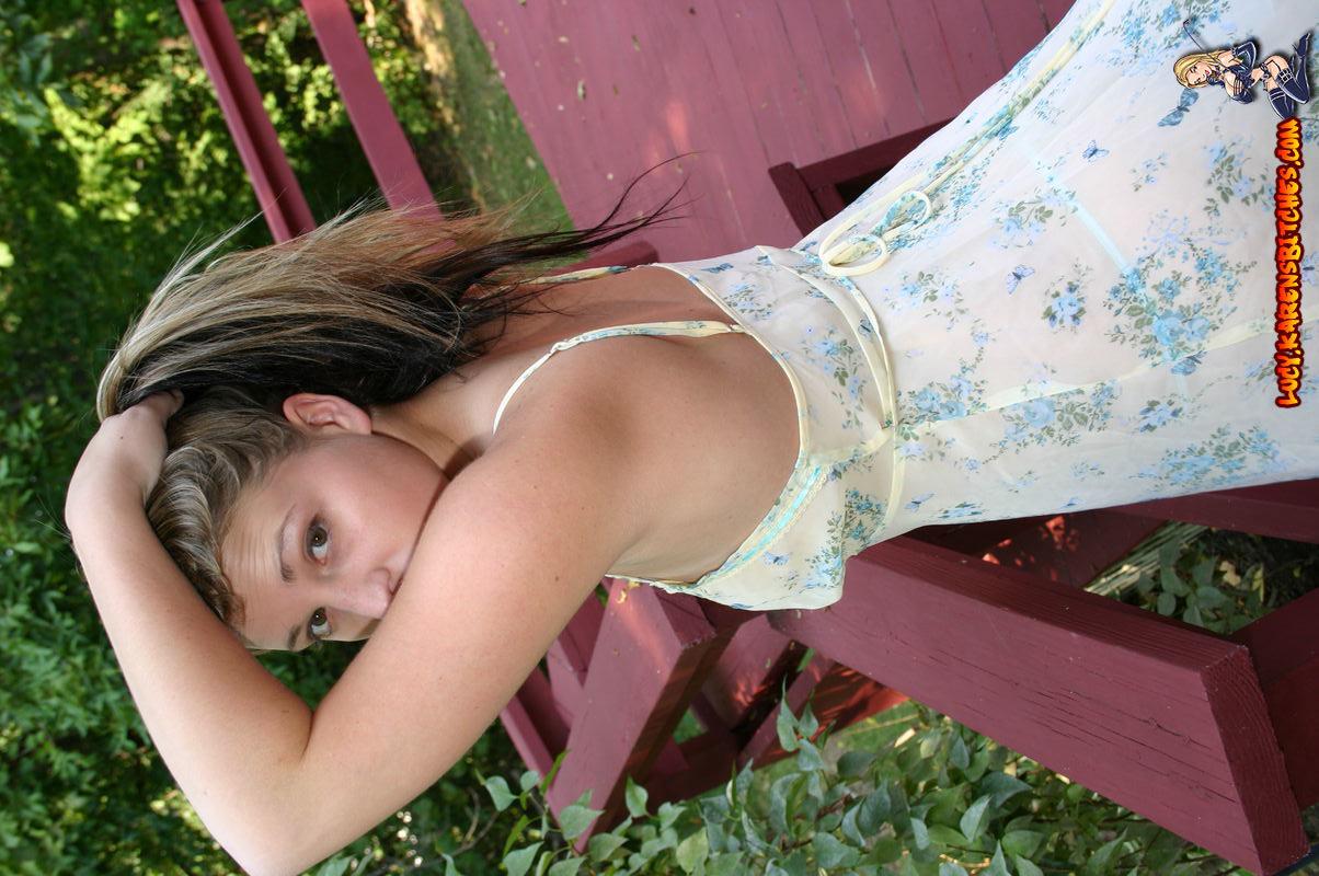 Pictures of a teen model in a pretty dress #60528613