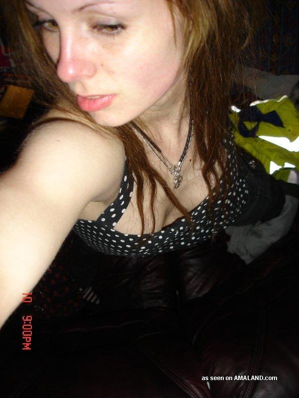 Compilation of two amateur emo babes' selfpics #60639660