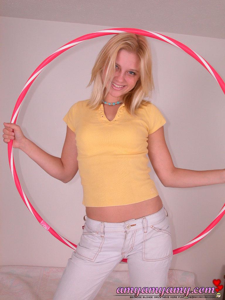Pictures of Amy Amy Amy having some fun with a hula-hoop #53104382