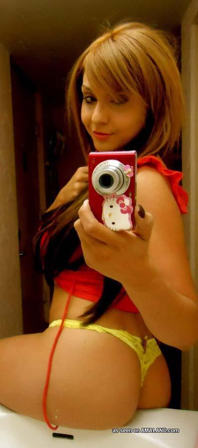 Sizzling hot collection of a big-tittied emo chick's selfpics #60642271
