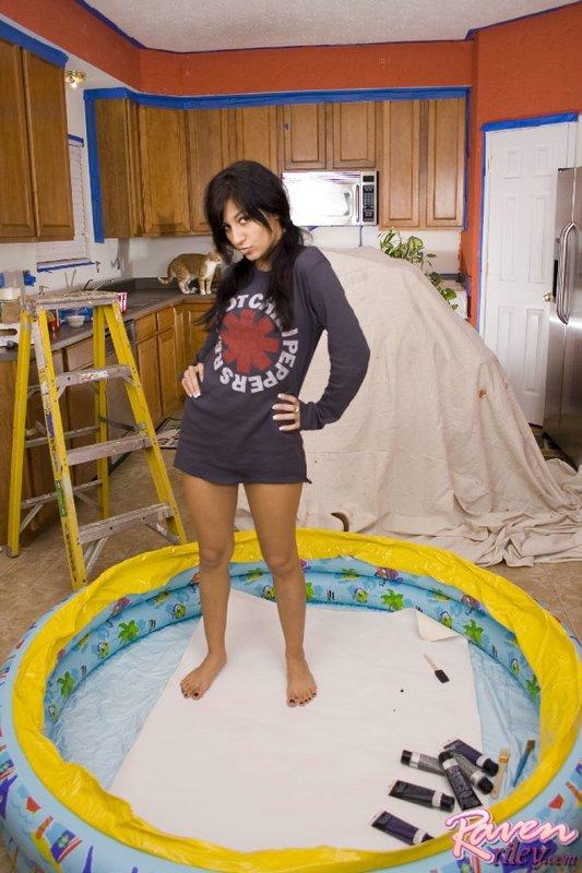 Pictures of Raven Riley showing you how wet her pussy is #59857254