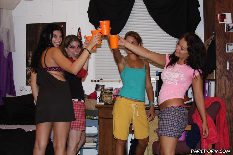 Horny college girls put out at a dorm party #60333086