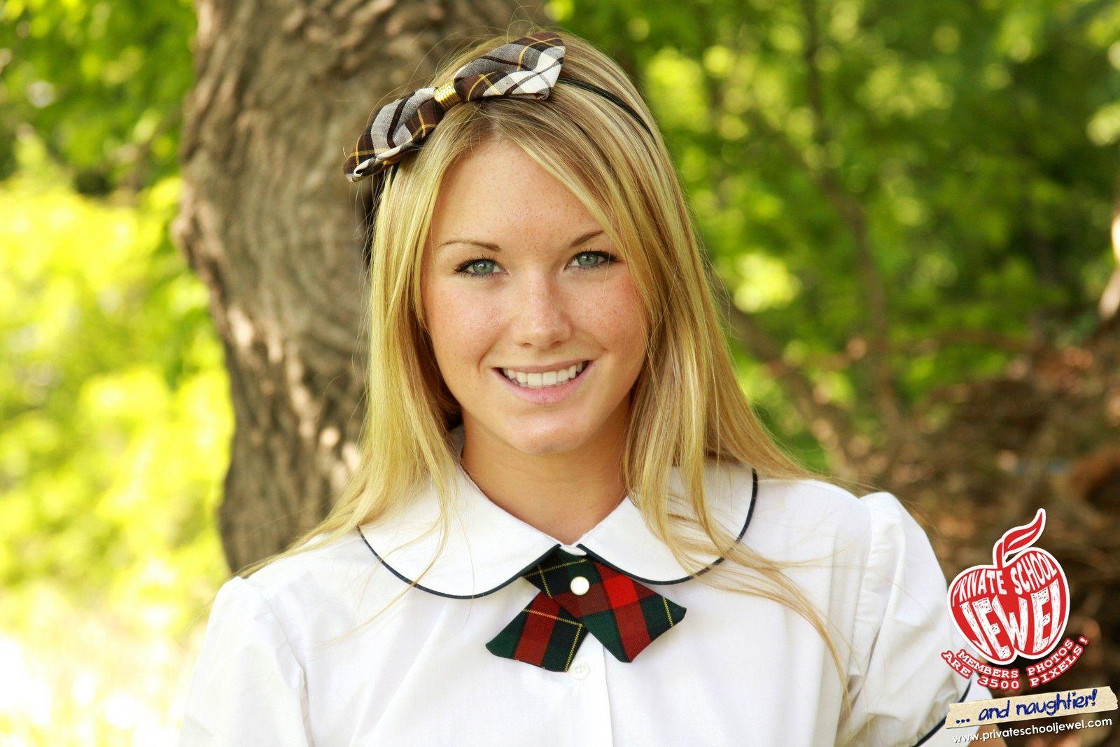 Pictures Of Teen Private School Jewel Dressed As An Adorable Schoolgirl