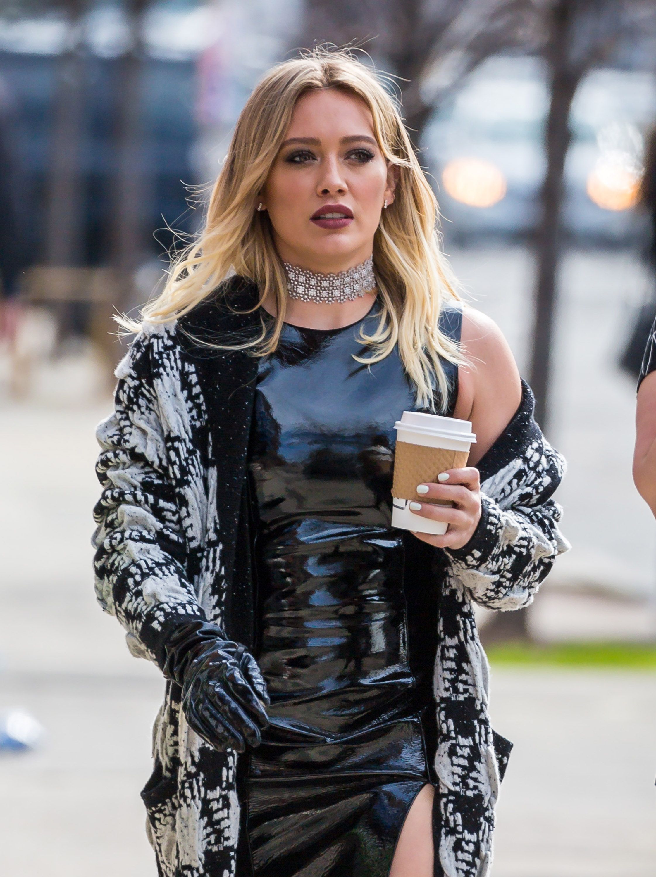 Hilary Duff Dressed In Leather, Looking Thick #79538559