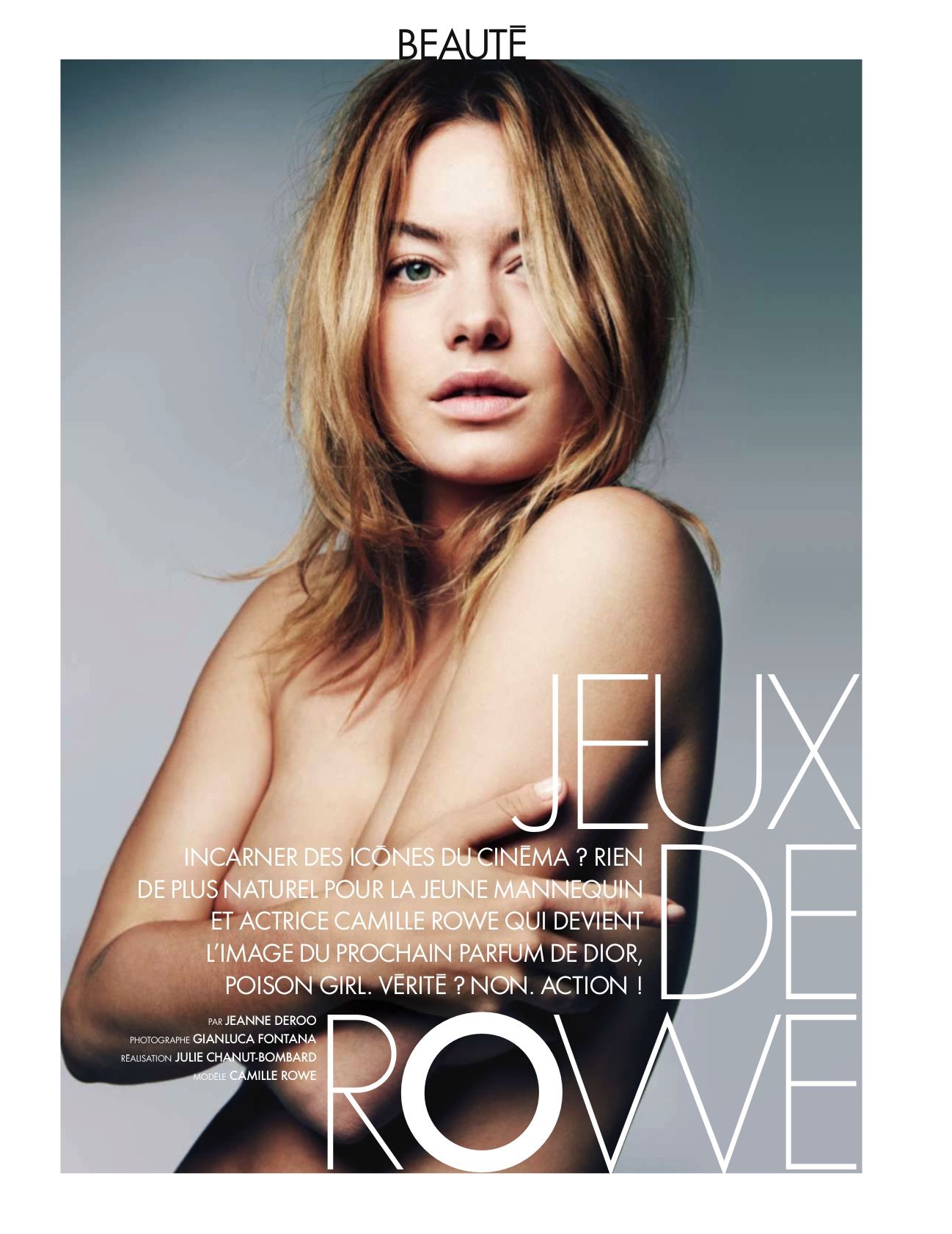 Camille Rowe Topless Photo #79647587