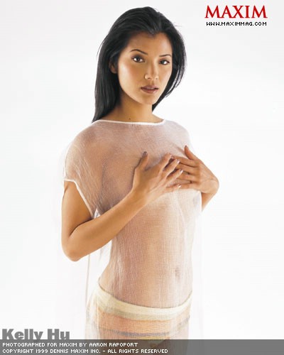 Kelly Hu Almost Naked For Maxim #79555110