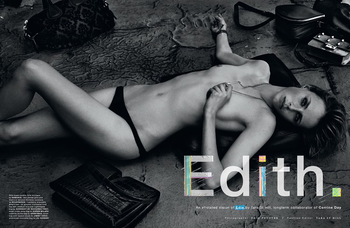 Topless pics of Edie Campbell #79608837