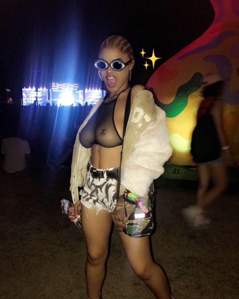 India westbrooks' pierced nipples steal the show
 #79540025