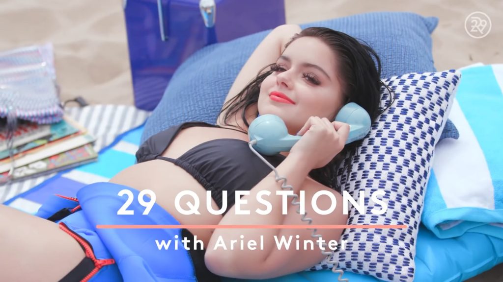 Ariel winter antwortet auf alle Fragen
 #79635150