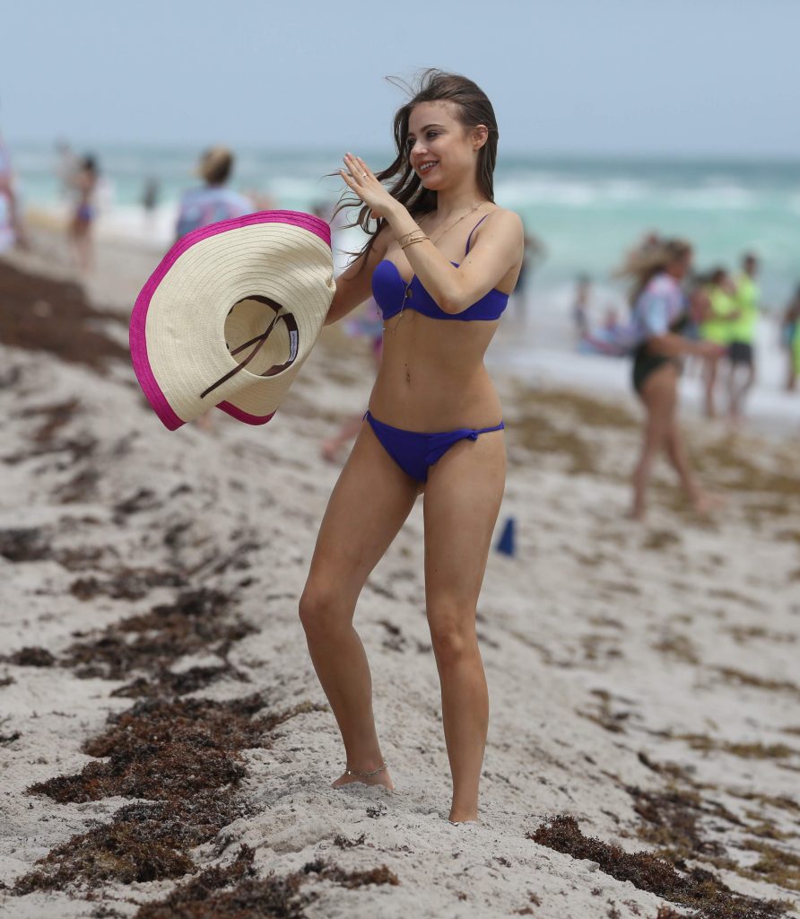 Xenia Tchoumitcheva Looks Tasty In Blue Bikini #79604102